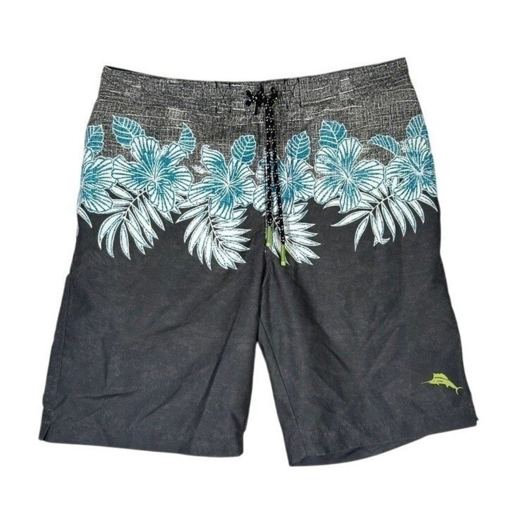Tommy Bahama Swim Trunks Mens Medium Tropical Floral‎ Board Shorts Beach